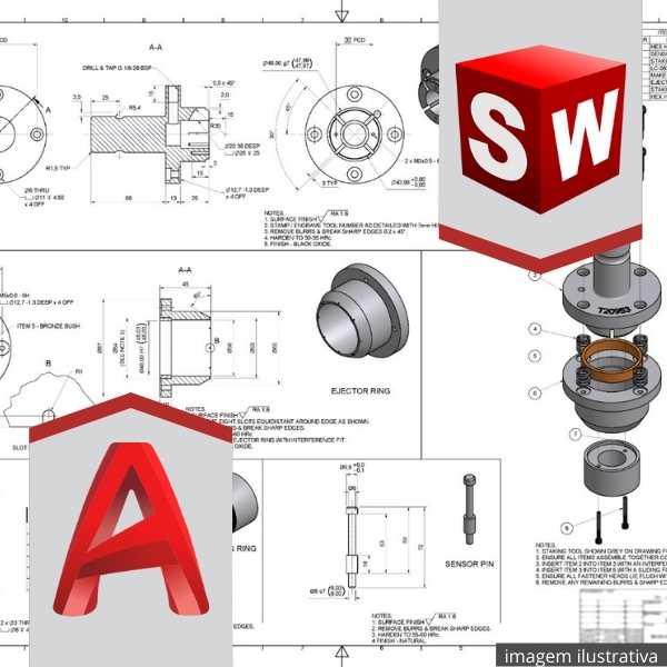 Curso De Autocad E Solidworks Desenho De Conjuntos 7718