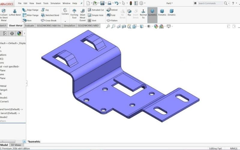 Desenvolvendo produtos no ambiente de Chapas Metálicas do SolidWorks